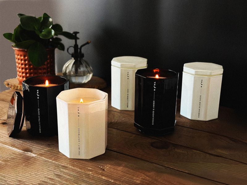 Vanilla & Palo Santo Candle Single Wick