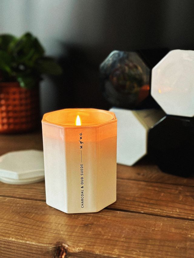Charcoal & Oud Suede Candle Single Wick