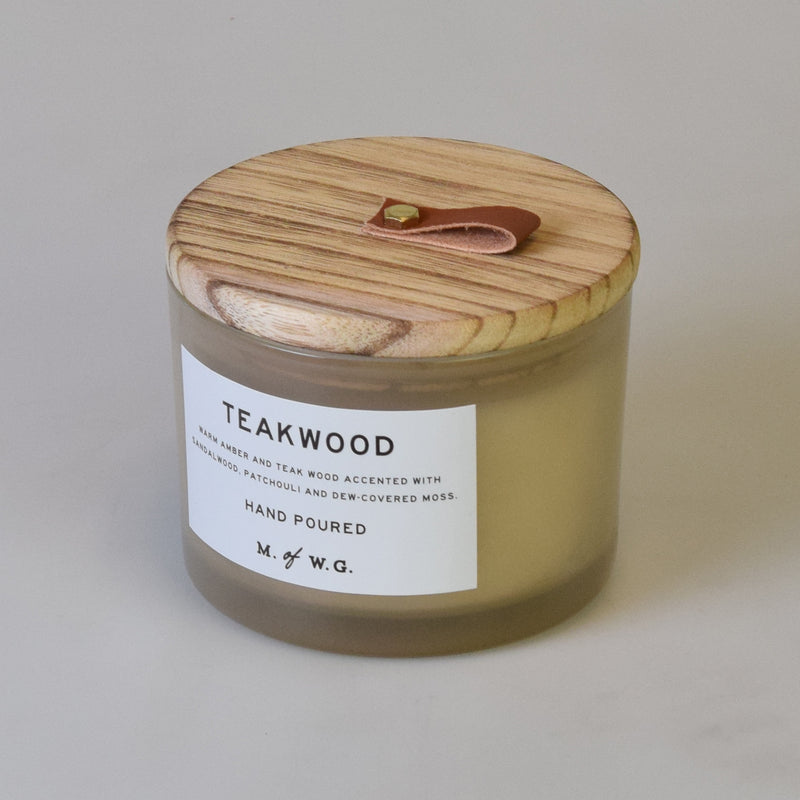 TEAKWOOD ESCAPE Wood Wick Candle 10 oz – The Scented Market